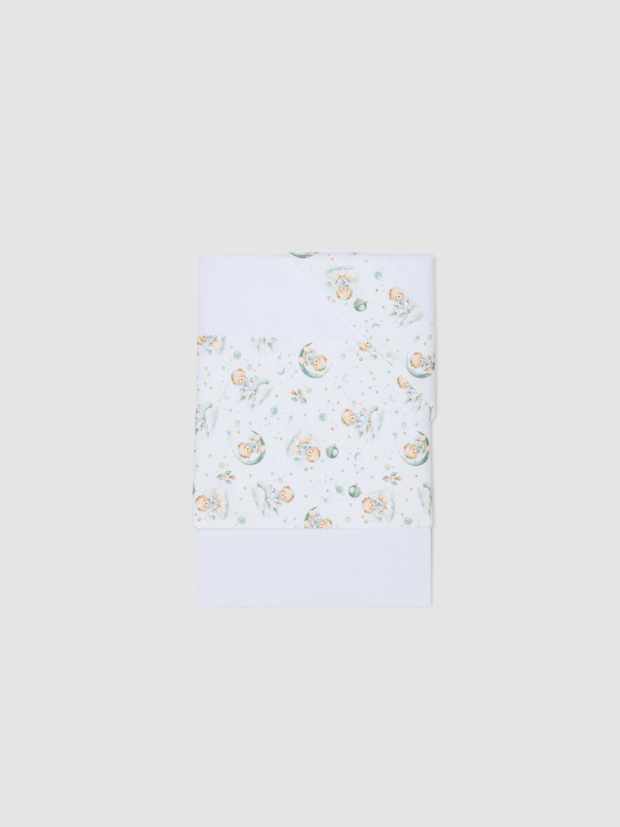 Cotton White Crib Sheet Set for Newborn_0