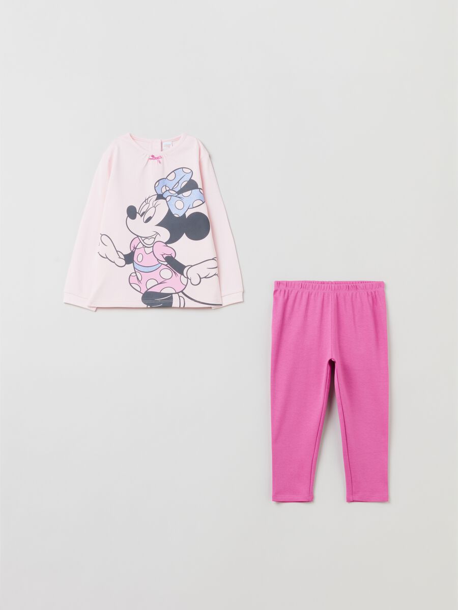 Cotton pyjamas with Minnie Mouse print_0