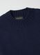 Pure cotton regular fit blue crew neck jumper_5