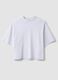 Wei&szlig;es Regular-Fit T-Shirt aus Jersey in Baumwollmix mit Rundhalsausschnitt_4