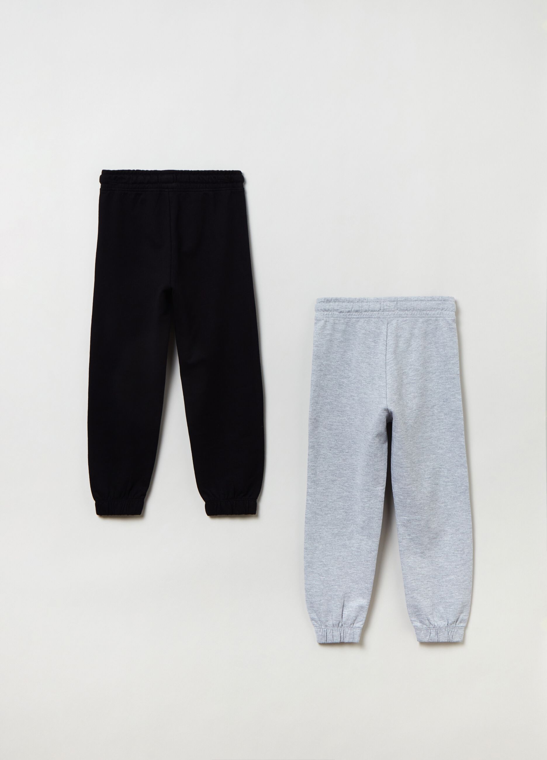 Two-pack plush joggers with drawstring_2