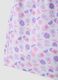 Shorts viola in puro cotone con fantasia floreale per bimba regular fit_3
