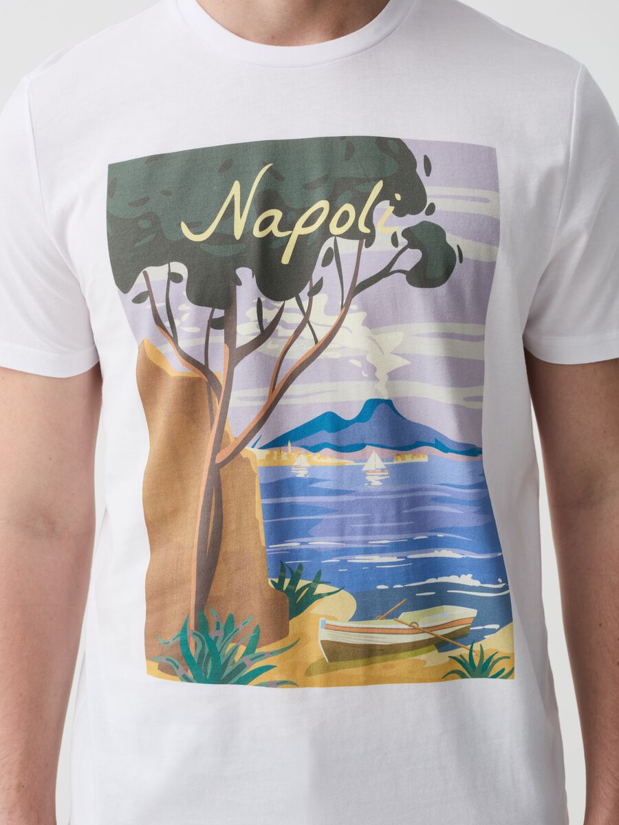 Camiseta de algodón con estampado Napoli_1