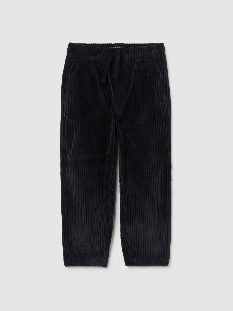 Blue regular fit children's trousers_0