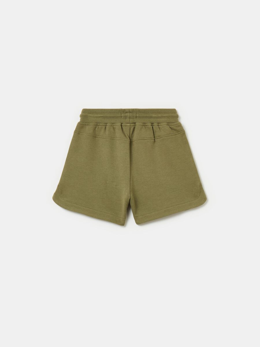 Fleece shorts with drawstring_1