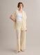 Beige palazzo trousers in a viscose blend_0