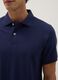 Polo in puro cotone blu regular fit_2