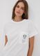 Camicia da notte bianca in puro cotone organico con stampa Minnie_1