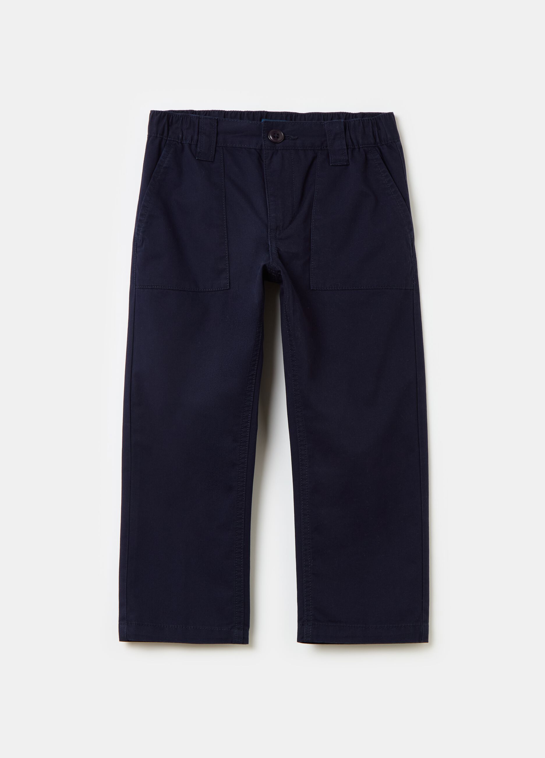 Cotton trousers with pockets