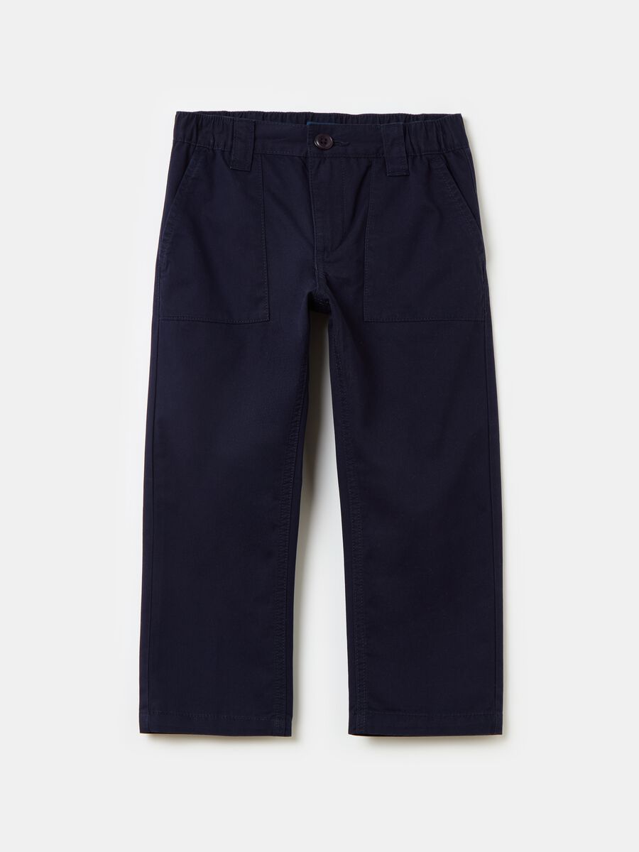 Cotton trousers with pockets_0