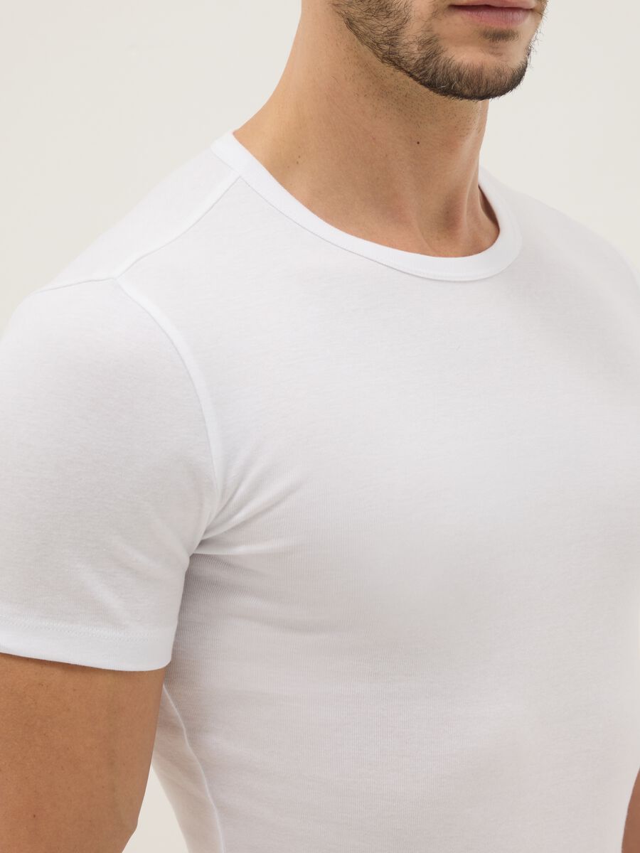 Twin-pack White T-shirt in Pure Cotton_3