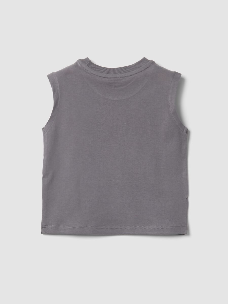 Grey pure cotton tank top_1