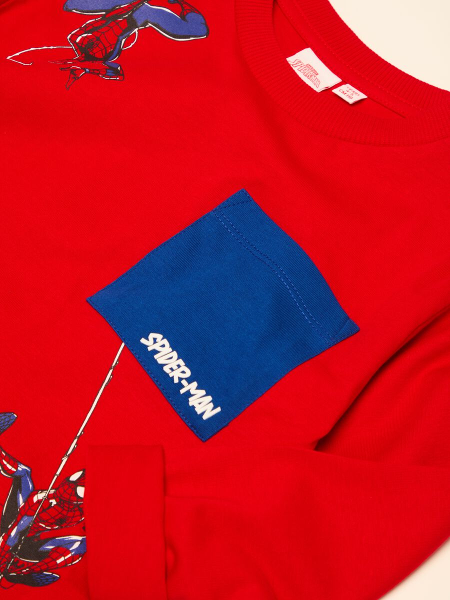 T-shirt with pocket and Spider-Man print_2