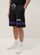 Multicolour Pure Cotton Shorts with Los Angeles Lakers Logo_3