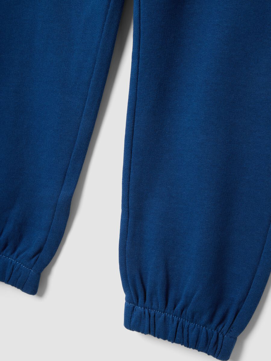 Children's regular fit pure cotton blue trousers_3