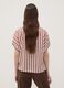 Multicolour striped pure viscose short-sleeve oversized shirt_3