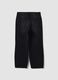Black cotton denim wide-leg jeans_5