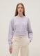 Sweatshirt regular fit em algod&atilde;o puro roxo para meninas_0