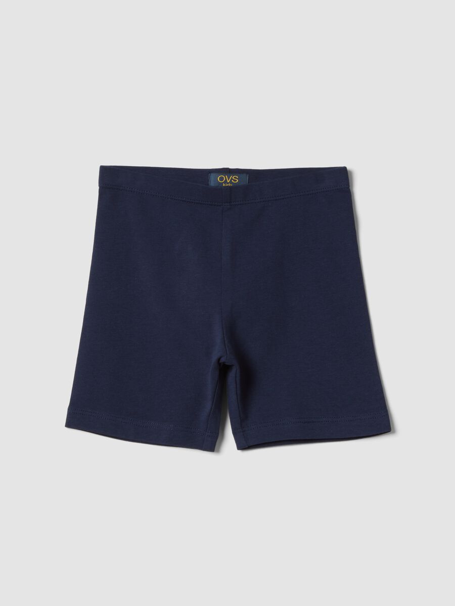 Blue organic cotton shorts_0