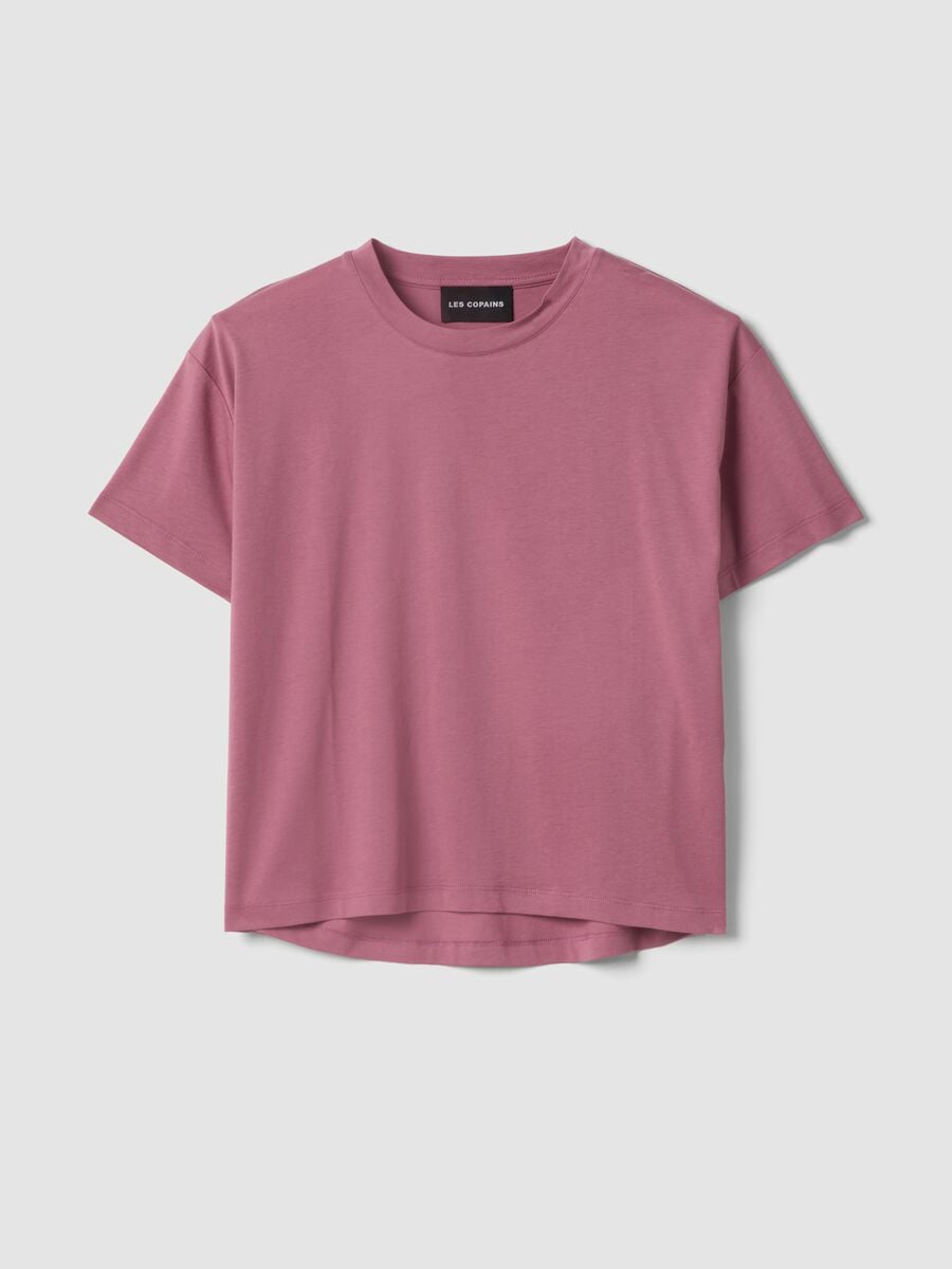 Rosa T-Shirt mit kurzen &Auml;rmeln aus Lyocell-Baumwollmix_4