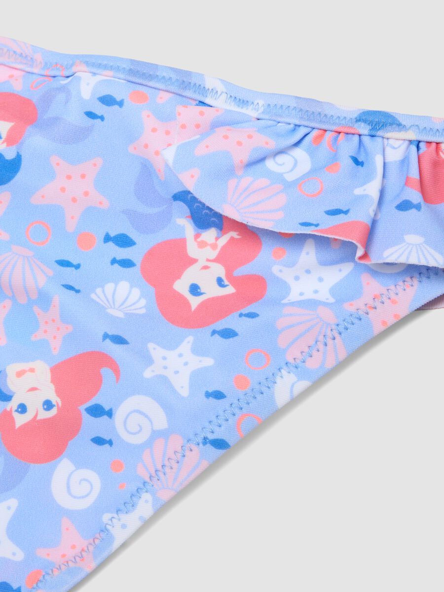 Blue ruffle-waist stretch swim briefs for baby girl_3