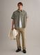 Regular fit green shirt in linen-cotton blend_1