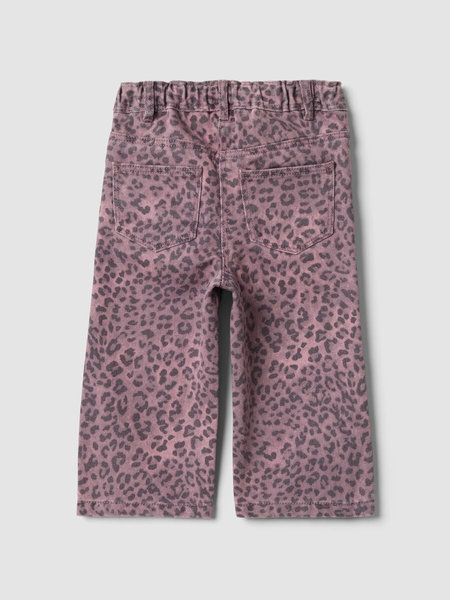 Rosa Leopardenhose aus reiner Baumwolle f&uuml;r Baby-M&auml;dchen, Regular Fit_1