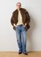 Soft brown regular fit jacket_0