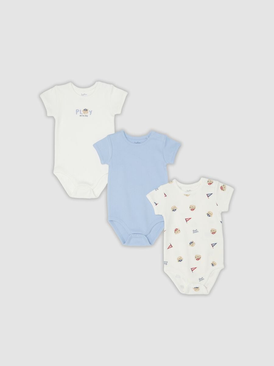 3er-Pack farbige Bodys aus reiner Bio-Baumwolle f&uuml;r Baby und Kleinkind_0