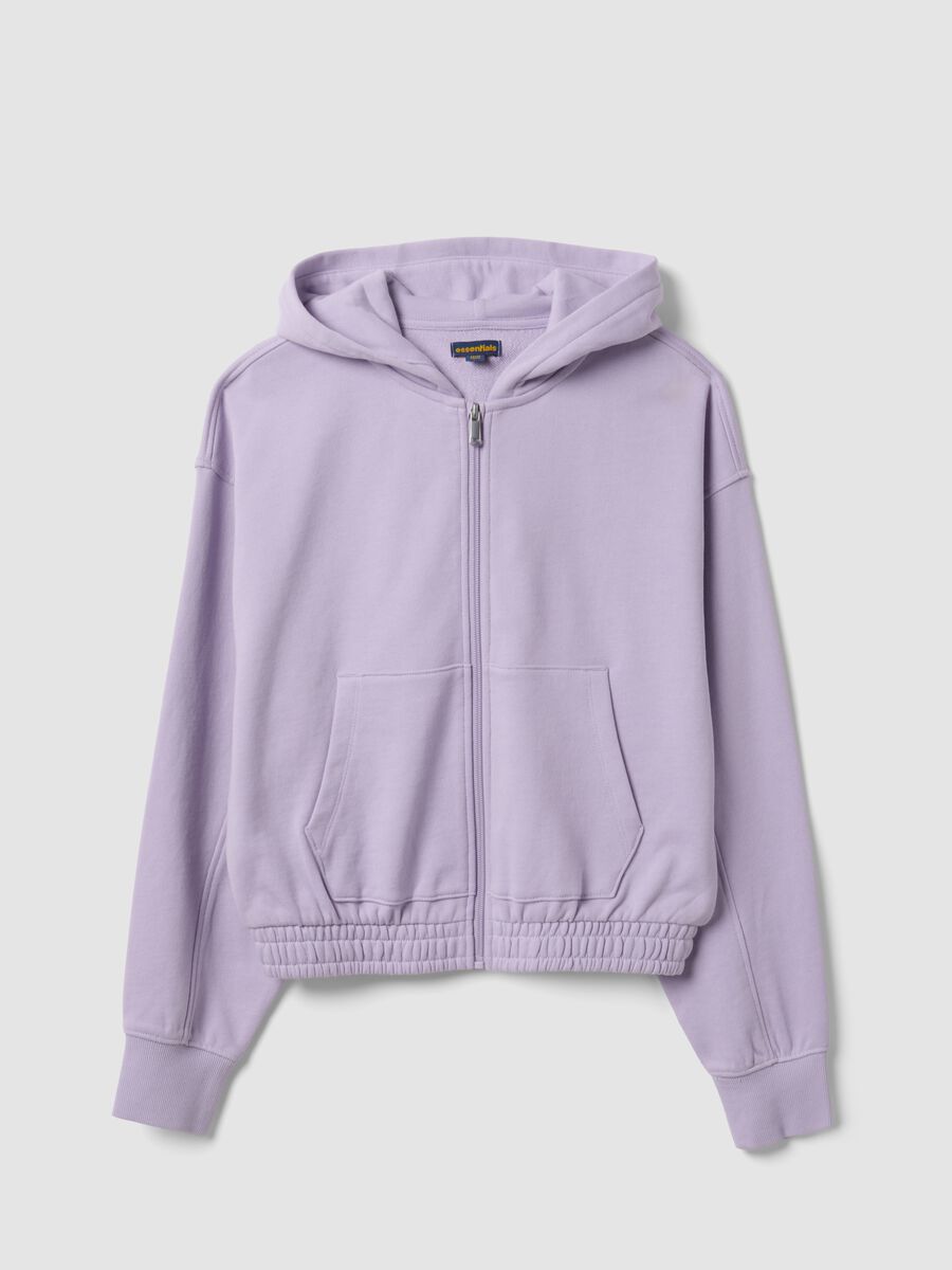 Purple organic cotton hooded sweatshirt_0