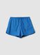 Blue stretch cotton shorts_0