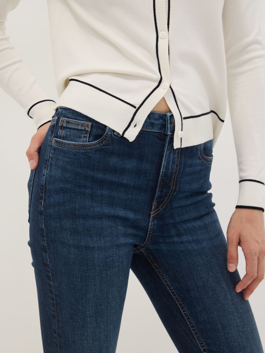 Mid-wash skinny-fit jeans in stretch cotton_3