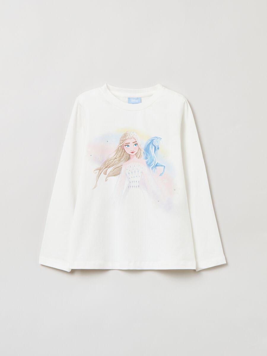 Long-sleeved T-shirt with Disney Frozen print_0