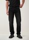 Schwarze Comfort-Fit-Jeans aus Stretch-Baumwolle_2