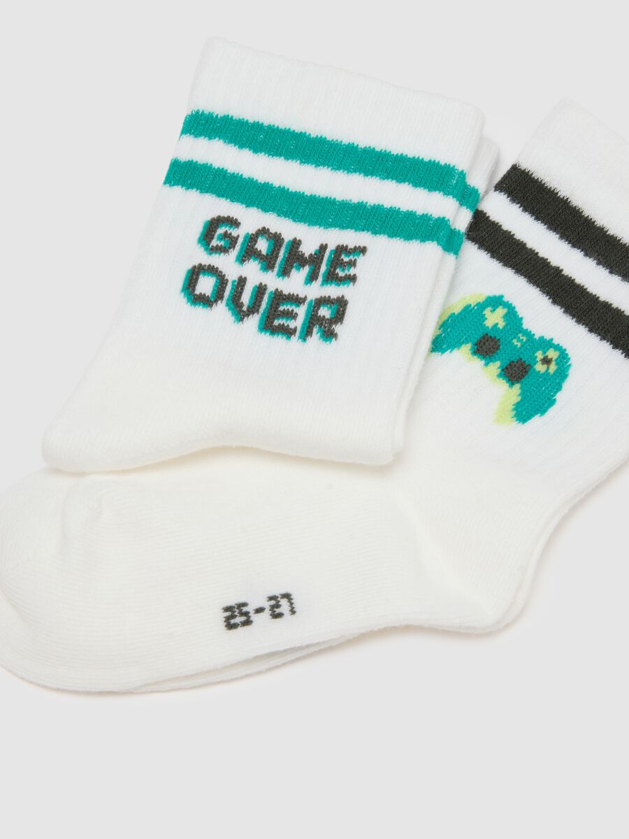 Kinderkurzsocken-Tripack aus elastischem Baumwollstoff in mehreren Farben_2