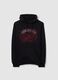 Moletom com capuz de mistura de algod&atilde;o preto_4