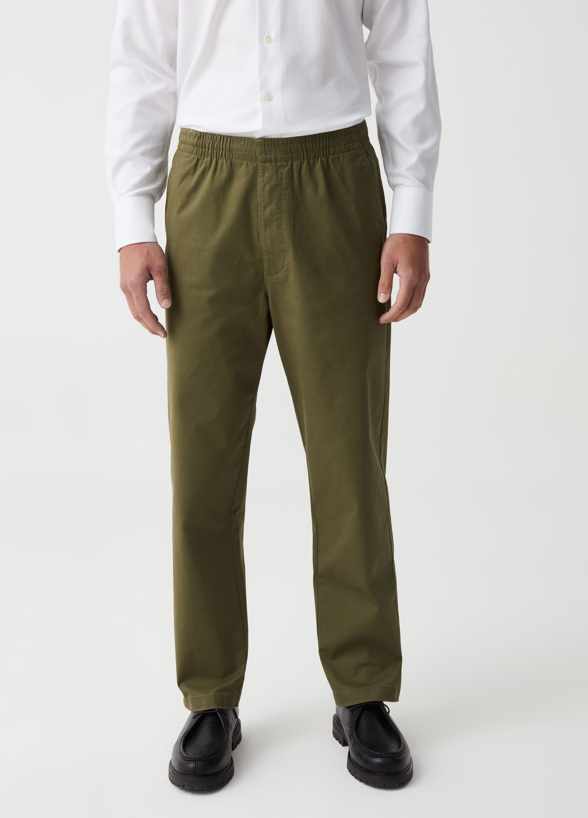 Relaxed-fit chino jogger trousers
