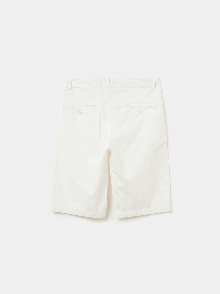 Bermuda shorts in linen and cotton_1