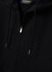 Blue cotton-blend hoodie with crew neck_1