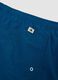 Blue regular-fit swim shorts with drawstring_5