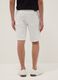 White denim Bermuda shorts in stretch cotton, regular fit_2
