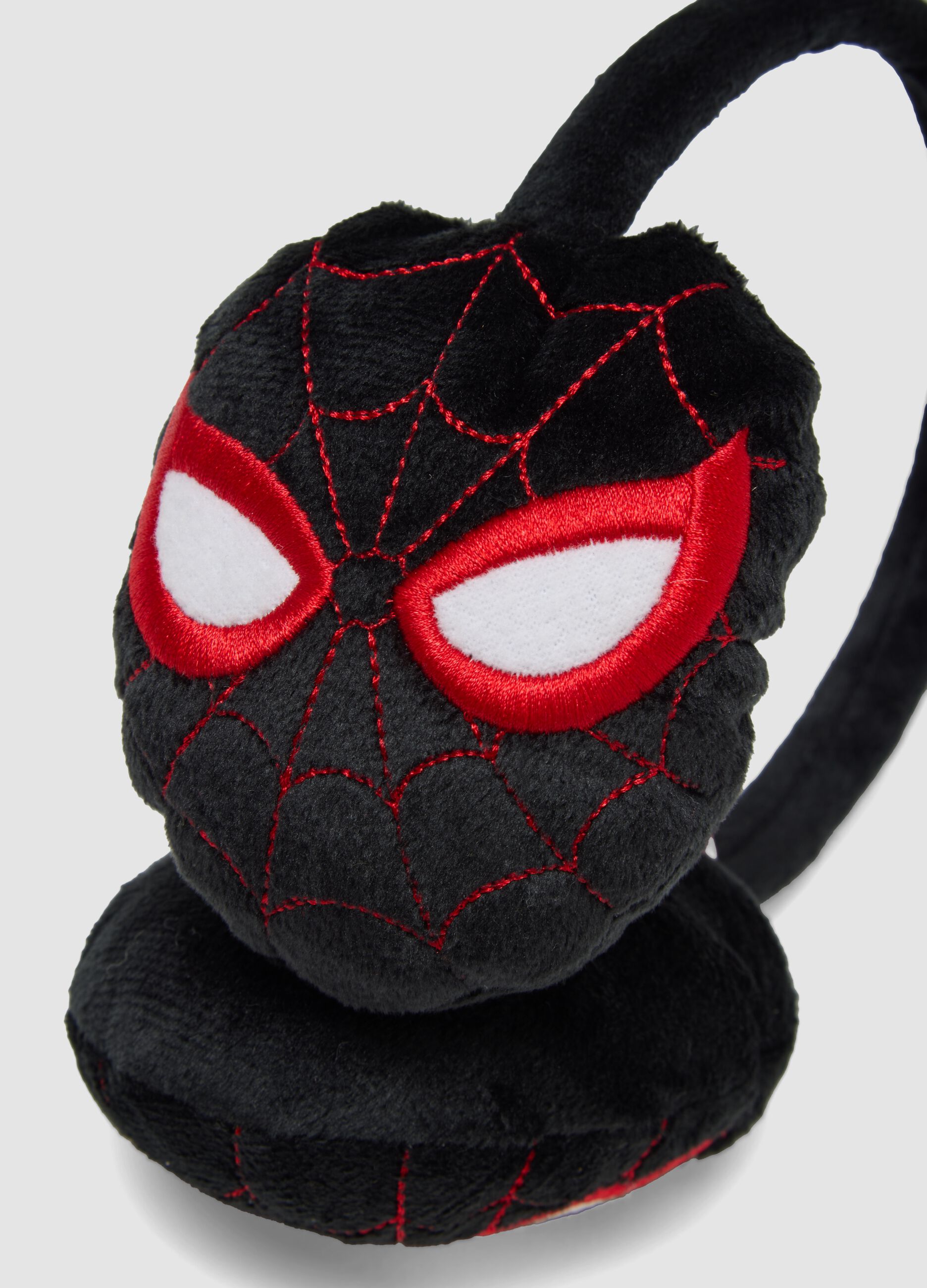 Black ear muffs with MARVEL Spider-Man print