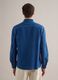Blue denim pure cotton shirt regular fit with pockets_3