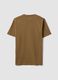 Brown pure organic cotton jersey T-shirt, regular fit_5