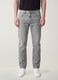 Graue Denim-Jeans aus reiner Baumwolle, Regular Fit_3