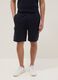 Black cotton-blend cargo Bermuda shorts_1