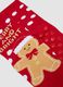 2-pack multicolour Christmas-themed short socks in stretch organic cotton_1