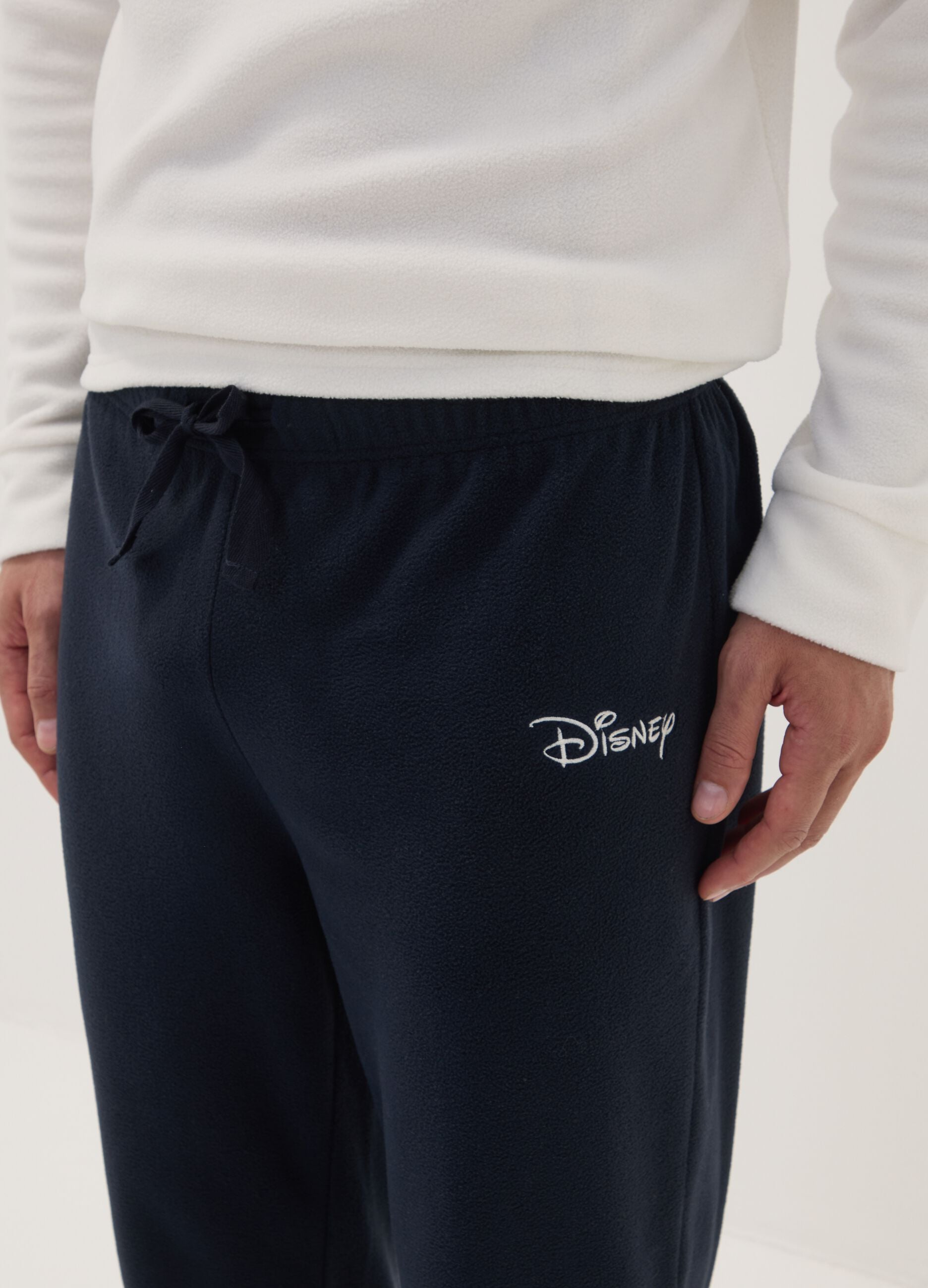Blue crew-neck pyjamas with Mickey & Friends print