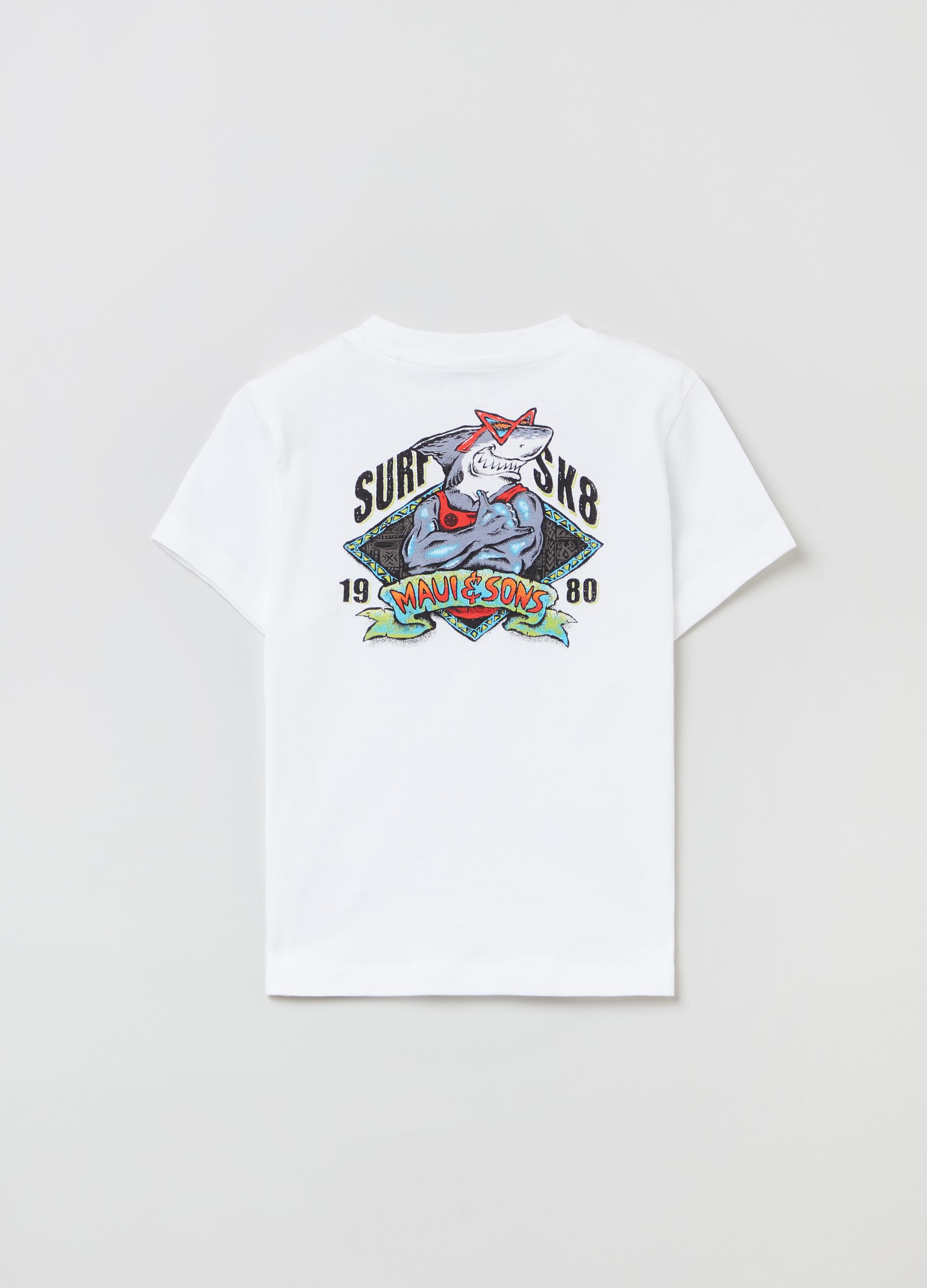 Camiseta estampado tiburón Maui and Sons