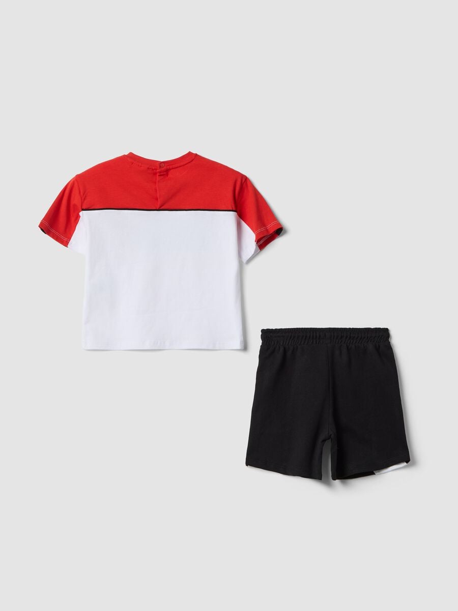 Completo jogging rosso Ducati in cotone elasticizzato per bimbo regular fit_1